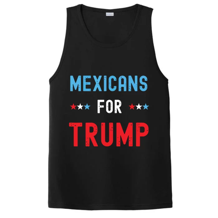 Mexican Americans For Trump Hispanic Vote Republican Gift Performance Tank