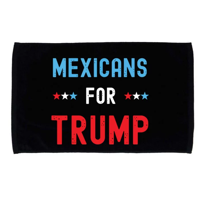 Mexican Americans For Trump Hispanic Vote Republican Gift Microfiber Hand Towel