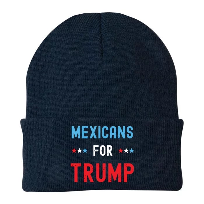 Mexican Americans For Trump Hispanic Vote Republican Gift Knit Cap Winter Beanie