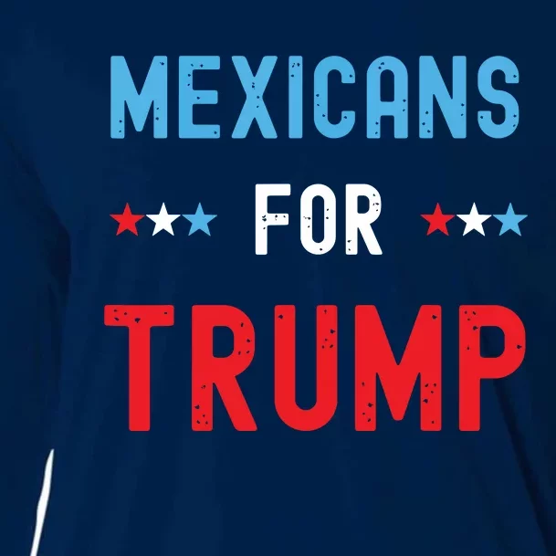 Mexican Americans For Trump Hispanic Vote Republican Gift Cooling Performance Long Sleeve Crew