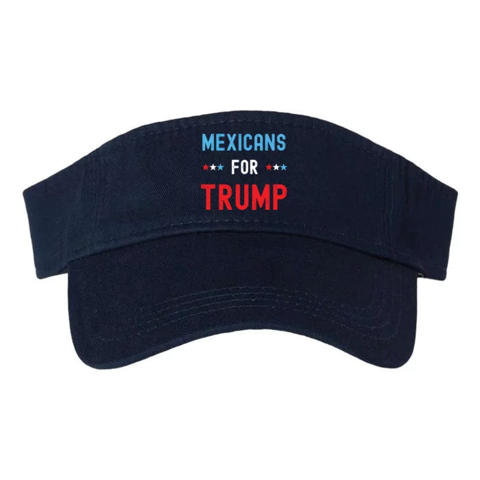 Mexican Americans For Trump Hispanic Vote Republican Gift Valucap Bio-Washed Visor