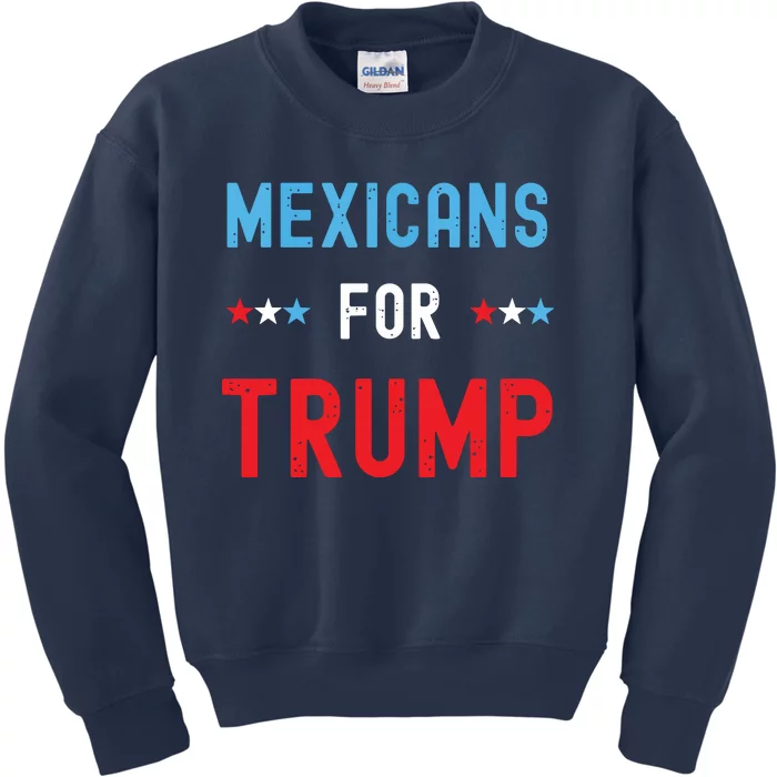 Mexican Americans For Trump Hispanic Vote Republican Gift Kids Sweatshirt