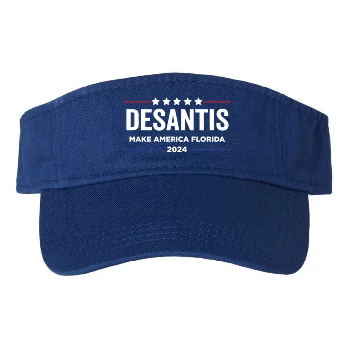 Make America Florida Desantis 2024 Election Trump 2024 Meaningful Gift Valucap Bio-Washed Visor