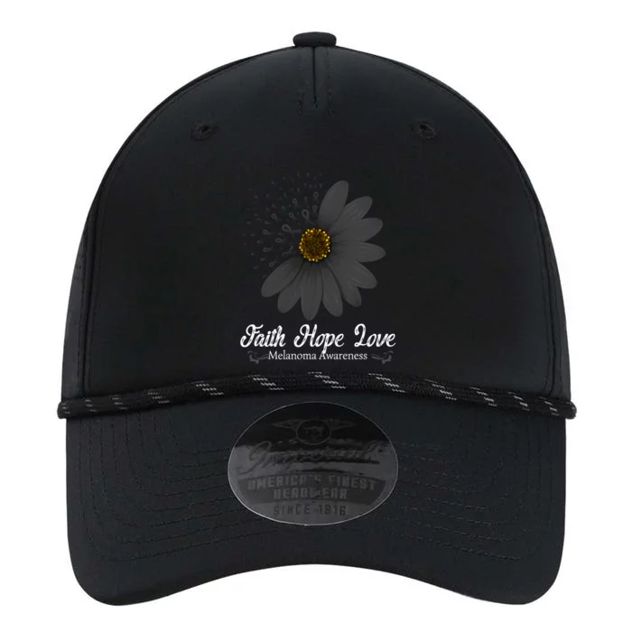 Melanoma Awareness Faith Hope Love Black Ribbon Support Gift Performance The Dyno Cap