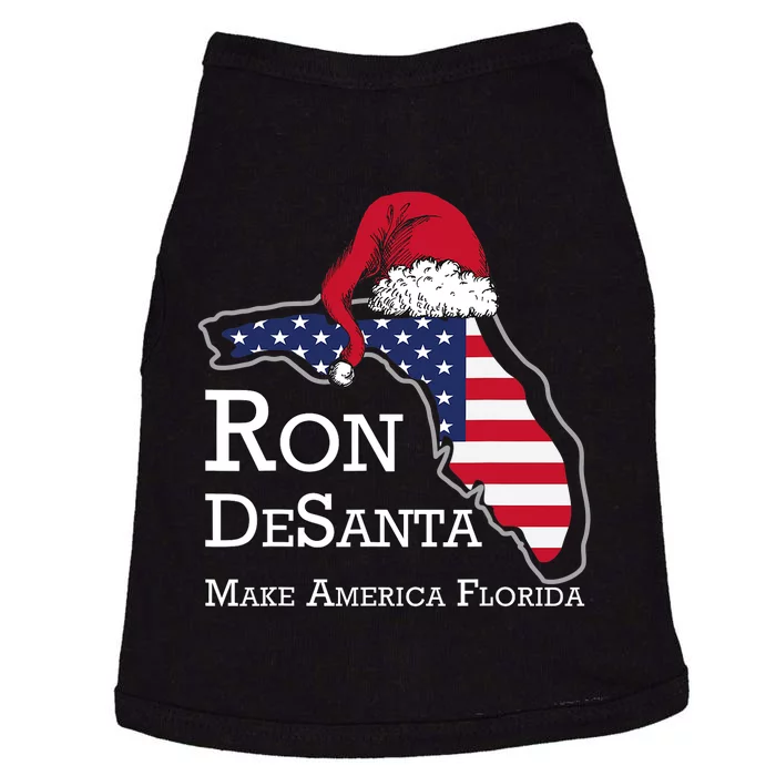 Make America Florida Ron DeSanta DeSantis Election Christmas Doggie Tank