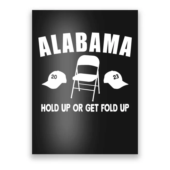 Montgomery Alabama Fight Riverboat Brawl Folding Chair Poster