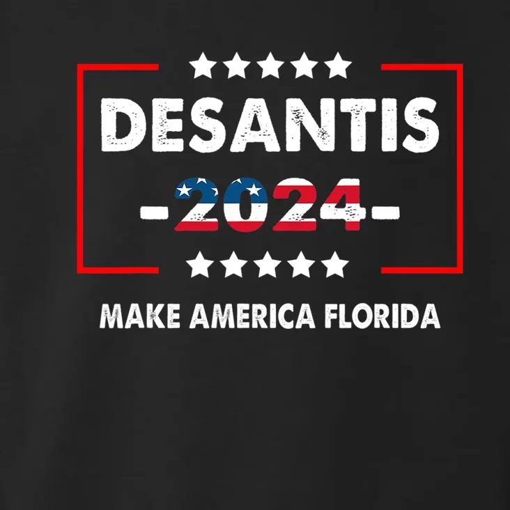 Make America Florida, DeSantis 2024 Election America Flag Toddler Hoodie