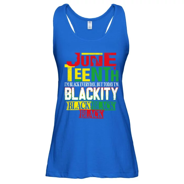 Melanin African Freedom Day Independence Juneteenth Blackity Gift Ladies Essential Flowy Tank