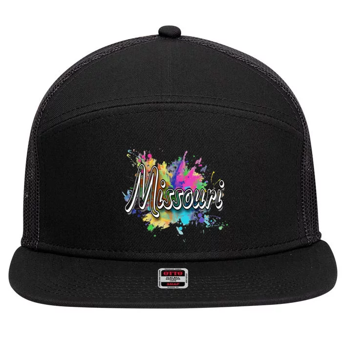 Missouri Apparel For Missouri 7 Panel Mesh Trucker Snapback Hat