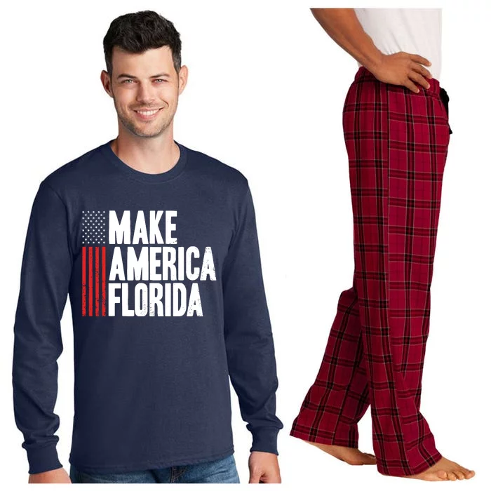 Make America Florida Presidential Election Vote Long Sleeve Pajama Set