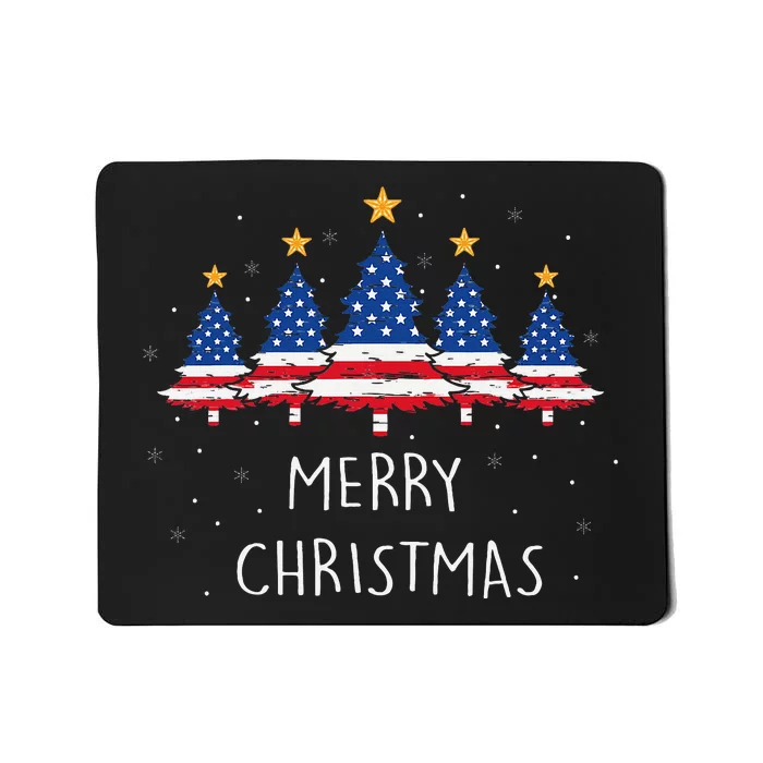 MY AMERICAN FLAG CHRISTMAS TREE Pajama Xmas Funny Mousepad