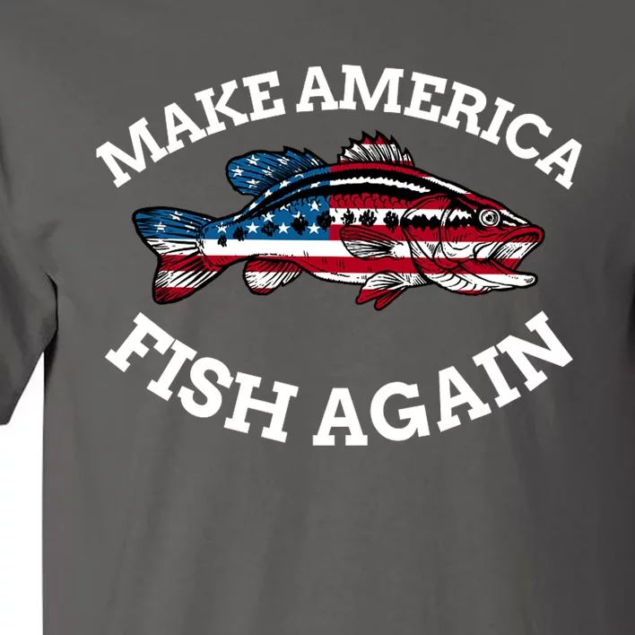 Make America Fish Again Fisherman USA Tall T-Shirt