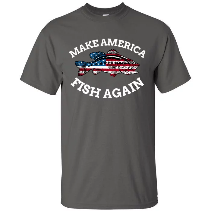 Make America Fish Again Fisherman USA Tall T-Shirt