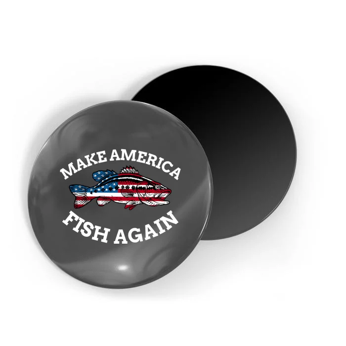 Make America Fish Again Fisherman USA Magnet