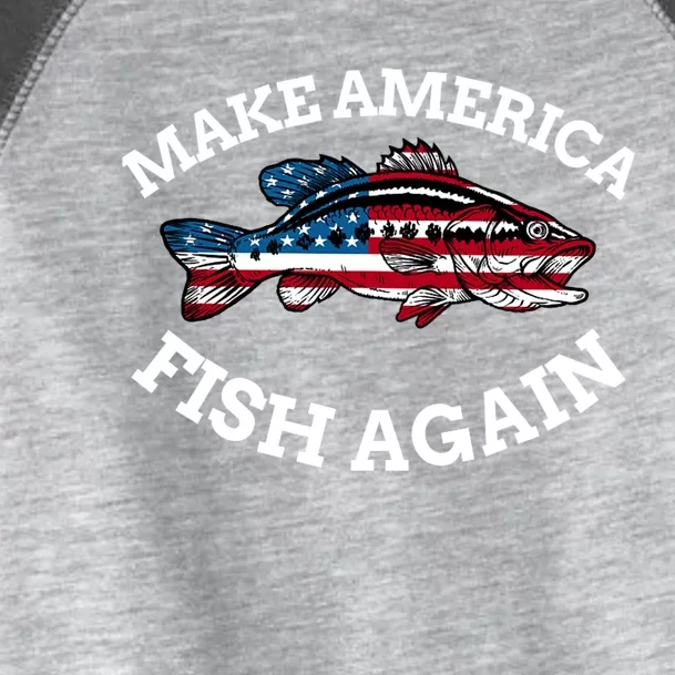 Make America Fish Again Fisherman USA Toddler Fine Jersey T-Shirt