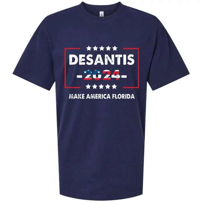 Make America Florida DeSantis 2024 Election Sueded Cloud Jersey T-Shirt