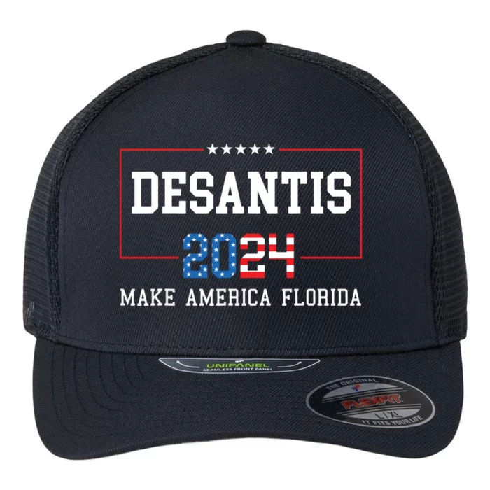 Make America Florida DeSantis 2024 Flexfit Unipanel Trucker Cap