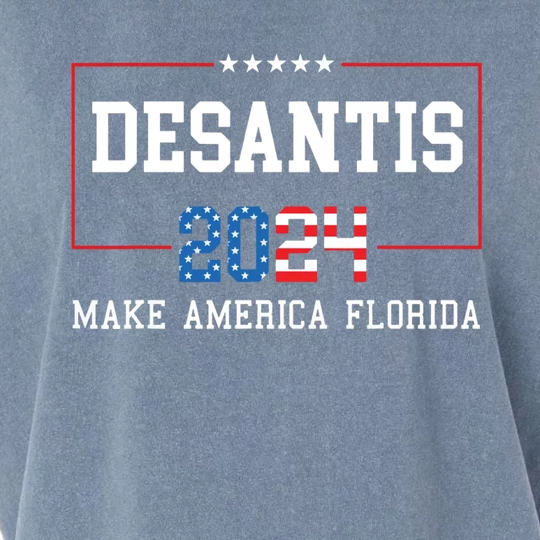 Make America Florida DeSantis 2024 Garment-Dyed Women's Muscle Tee