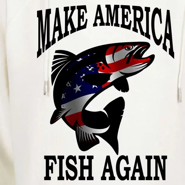 Make America Fish Again USA Fishing Gift Womens Funnel Neck Pullover Hood