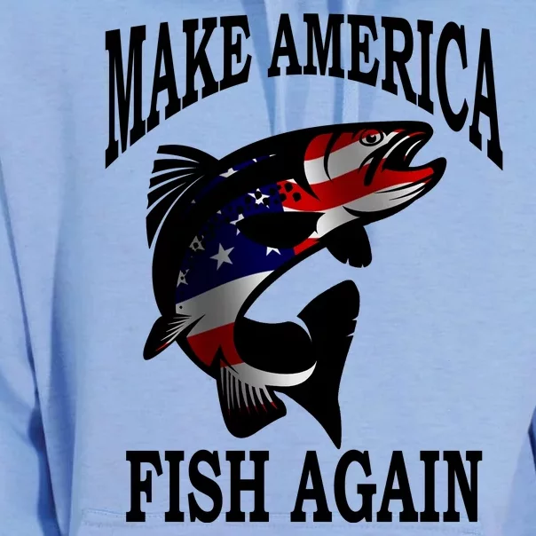 Make America Fish Again USA Fishing Gift Unisex Surf Hoodie