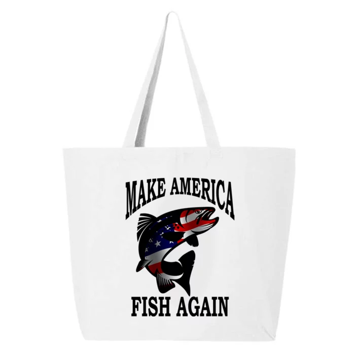 Make America Fish Again USA Fishing Gift 25L Jumbo Tote