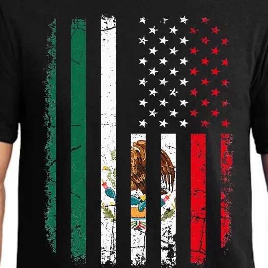 Mexican American Flag Mexican Roots Mexico America Pajama Set