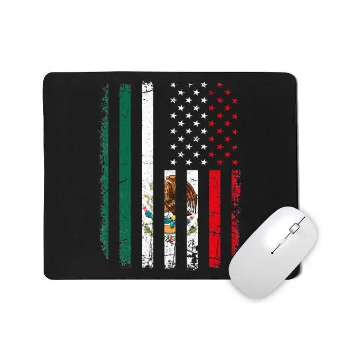 Mexican American Flag Mexican Roots Mexico America Mousepad