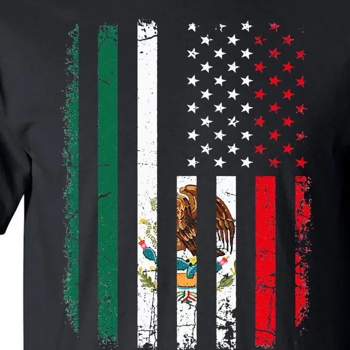 Mexican American Flag Mexican Roots Mexico America Tall T-Shirt