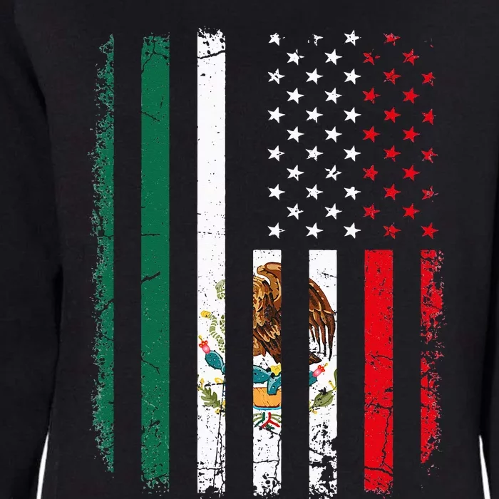 Mexican American Flag Mexican Roots Mexico America Womens California Wash Sweatshirt