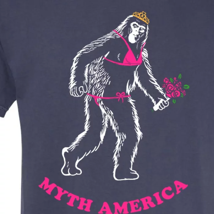 Myth America Funny Bigfoot Miss America Gift Garment-Dyed Heavyweight T-Shirt