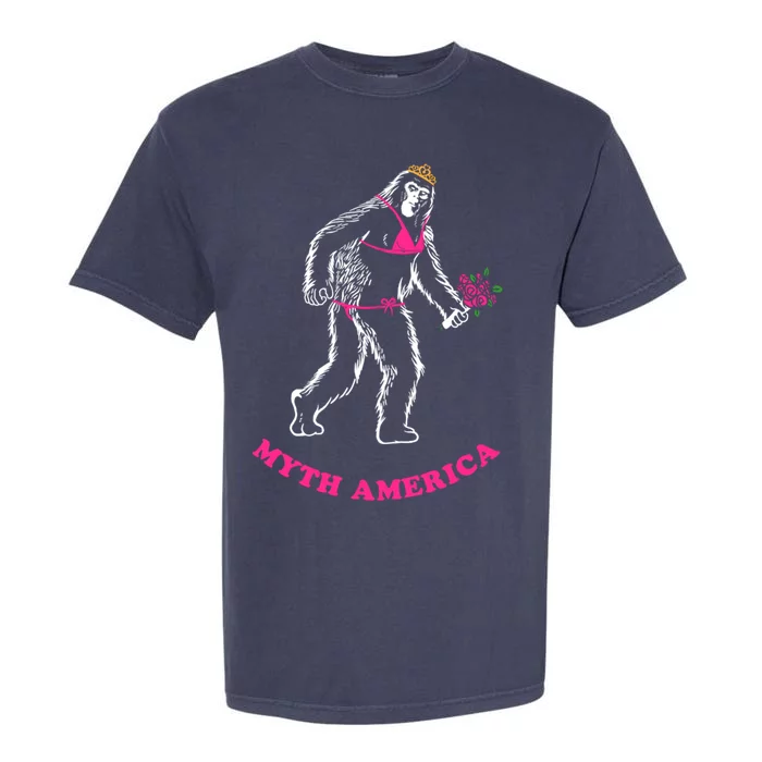 Myth America Funny Bigfoot Miss America Gift Garment-Dyed Heavyweight T-Shirt