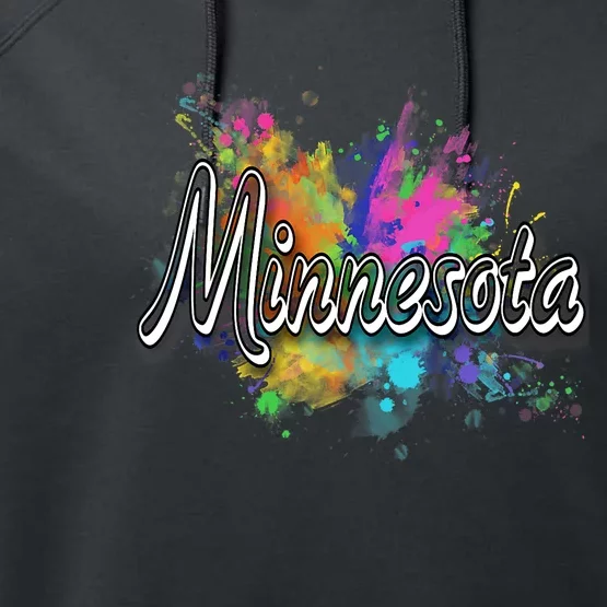 Minnesota Apparel For Men Women Performance Fleece Hoodie