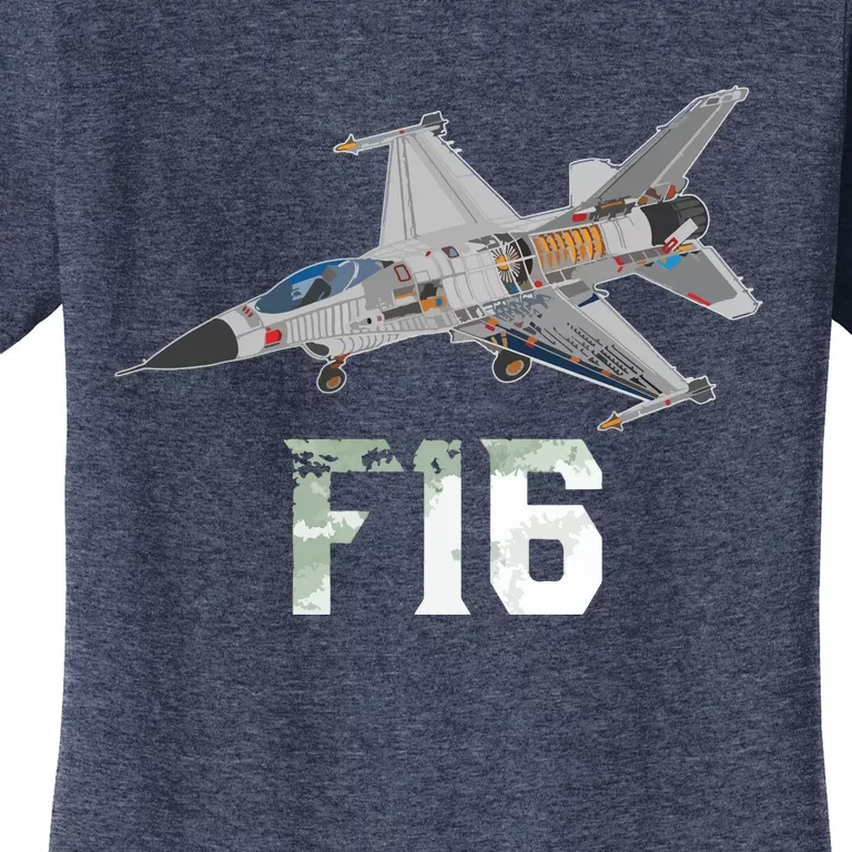 Military Aircraft F16 Falcon Pilot Gifts Women's T-Shirt