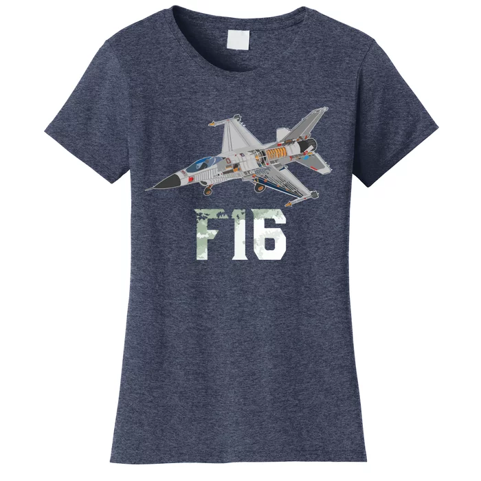 Military Aircraft F16 Falcon Pilot Gifts Women's T-Shirt