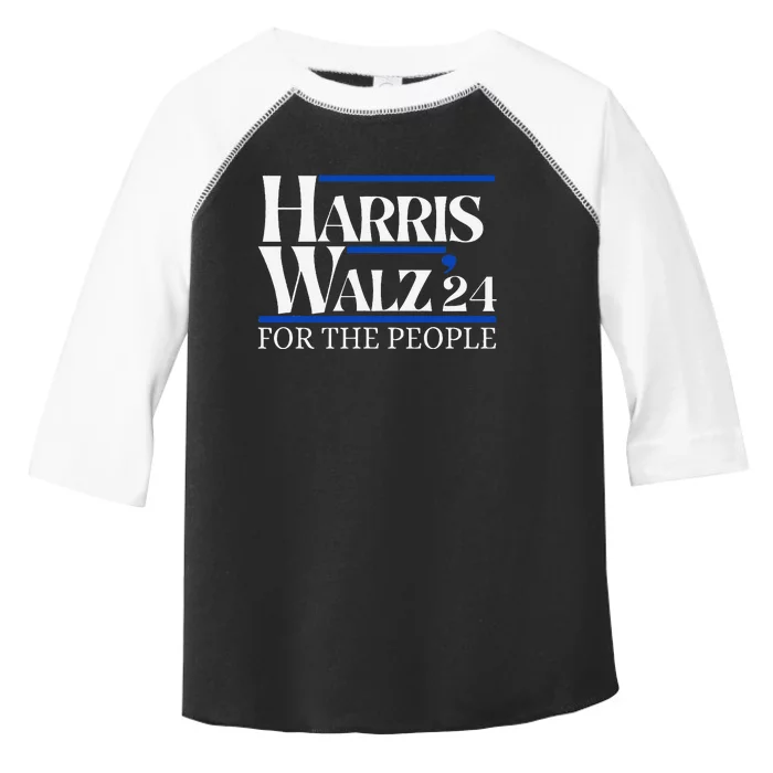 Moving America Forward With Pride And Determination Harris Toddler Fine Jersey T-Shirt