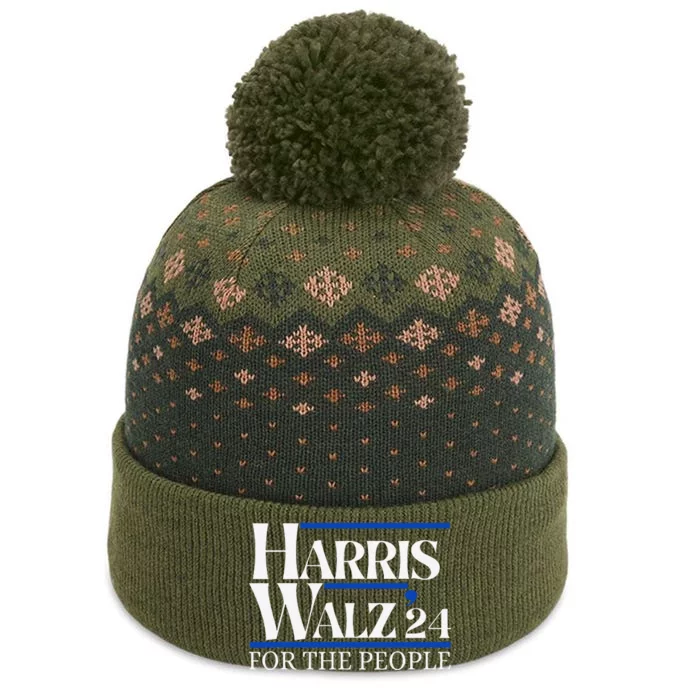 Moving America Forward With Pride And Determination Harris The Baniff Cuffed Pom Beanie