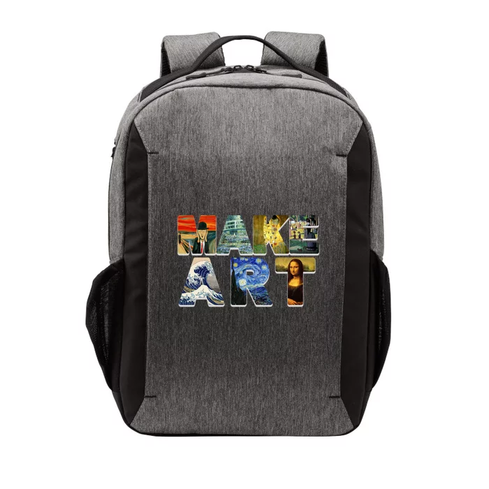 MAKE ART Funny Artist Artistic Humor Famous Paintings Vector Backpack