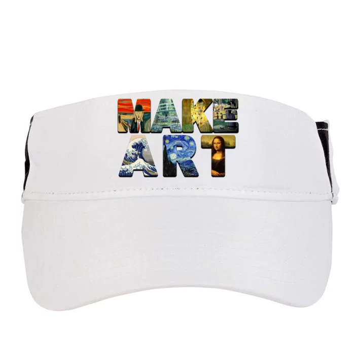 MAKE ART Funny Artist Artistic Humor Famous Paintings Adult Drive Performance Visor