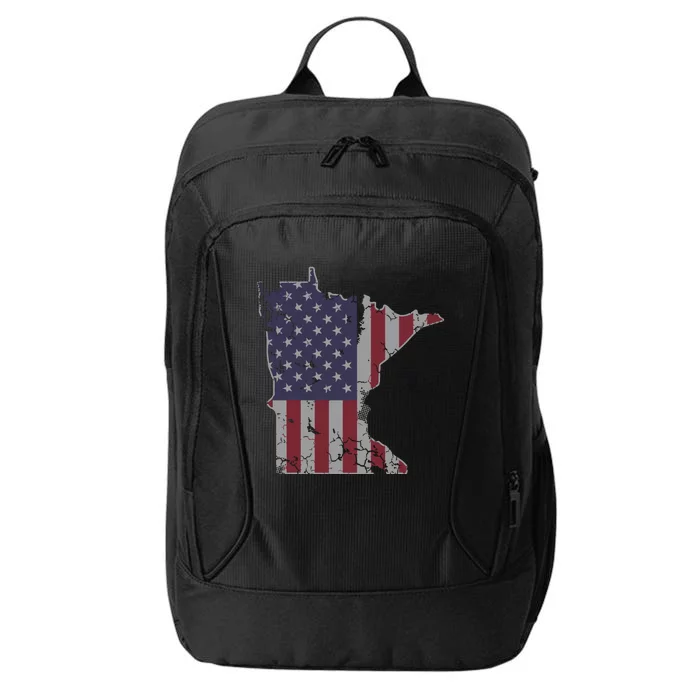 Minnesota American Flag 4th Of July City Backpack