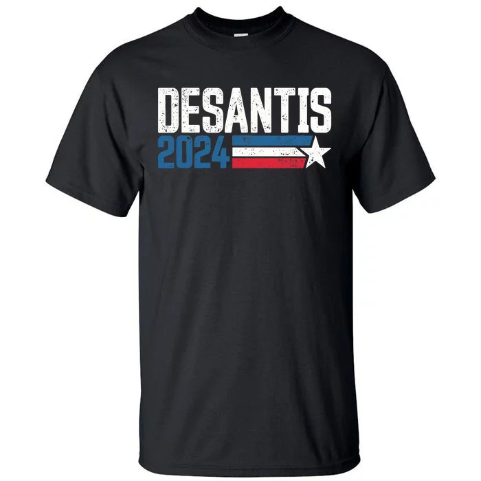 Make America Florida DeSantis 2024 Election Vintage US Flag Tall T-Shirt