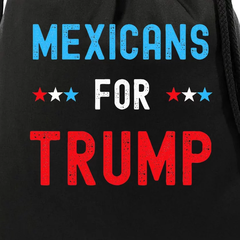 Mexican Americans For Trump Hispanic Vote Republican Drawstring Bag