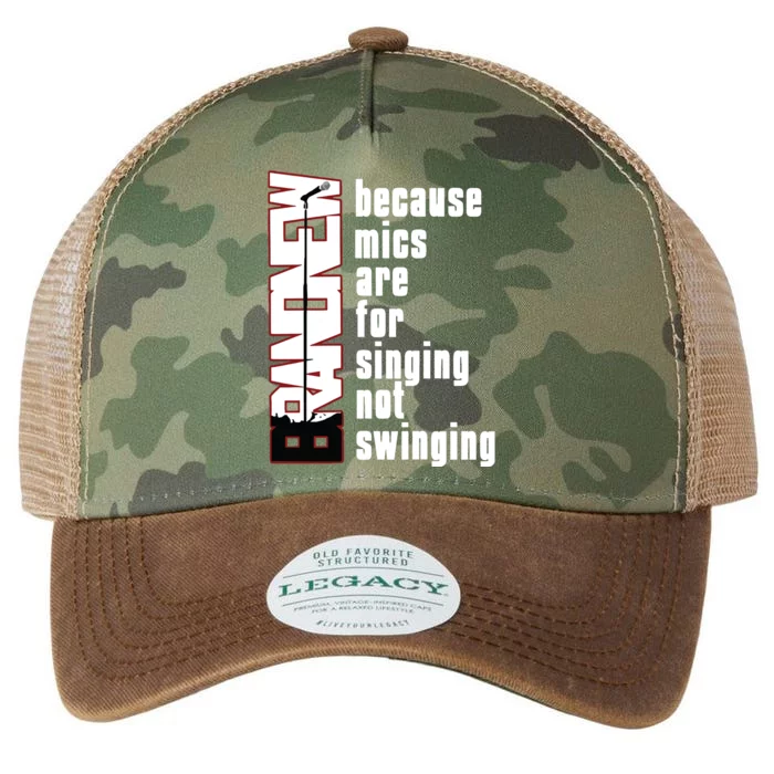 Mics Are For Singing Not Swinging Legacy Tie Dye Trucker Hat