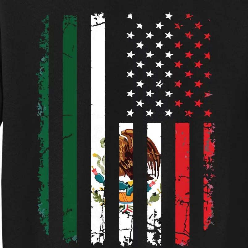 Mexican American Flag Mexican Roots Mexico America Sweatshirt