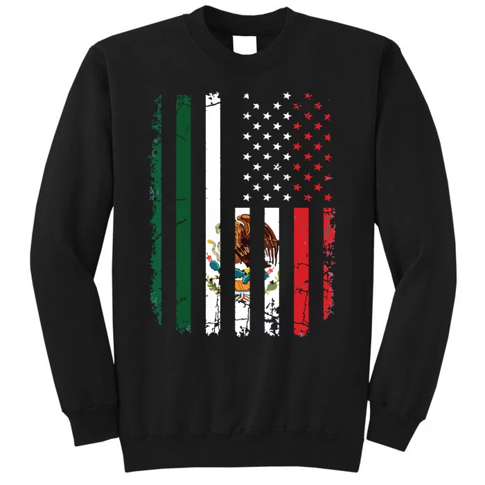 Mexican American Flag Mexican Roots Mexico America Sweatshirt