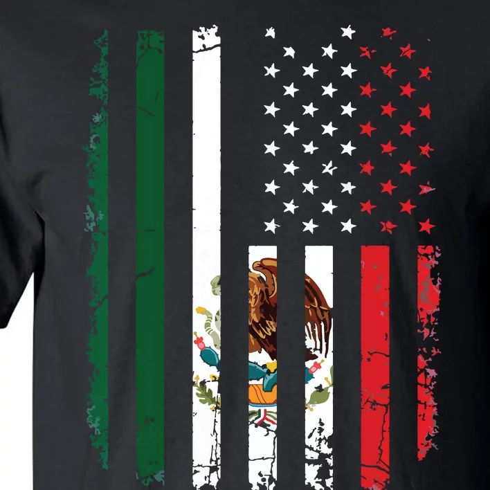 Mexican American Flag Mexican Roots Mexico America Tall T-Shirt