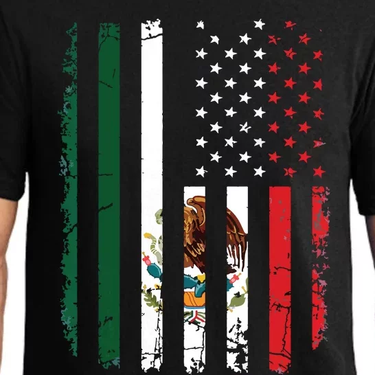 Mexican American Flag Mexican Roots Mexico America Pajama Set