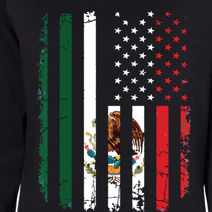 Mexican American Flag Mexican Roots Mexico America Womens California Wash Sweatshirt