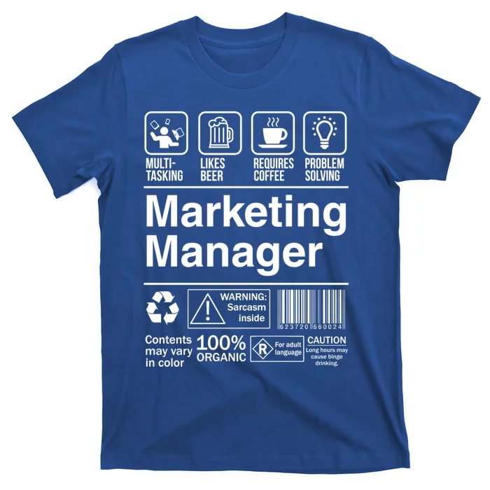 Marketing Ager Funny Sarcastic Label Meaningful Gift T-Shirt