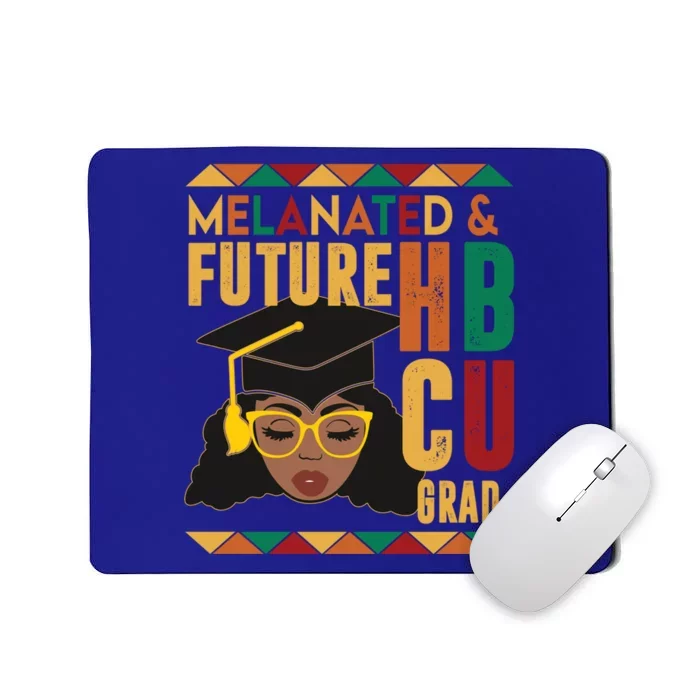 Melanated And Future Hbcu Grad African Hbcu Black History Gift Mousepad