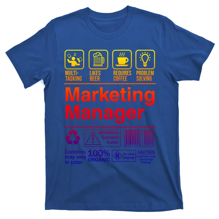 Marketing Ager Funny Sarcastic Label Gift T-Shirt